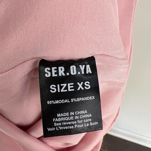 SER.O.YA Irene Pink Long Sleeve Midi Dress NWT Size XS - Picture 10 of 14